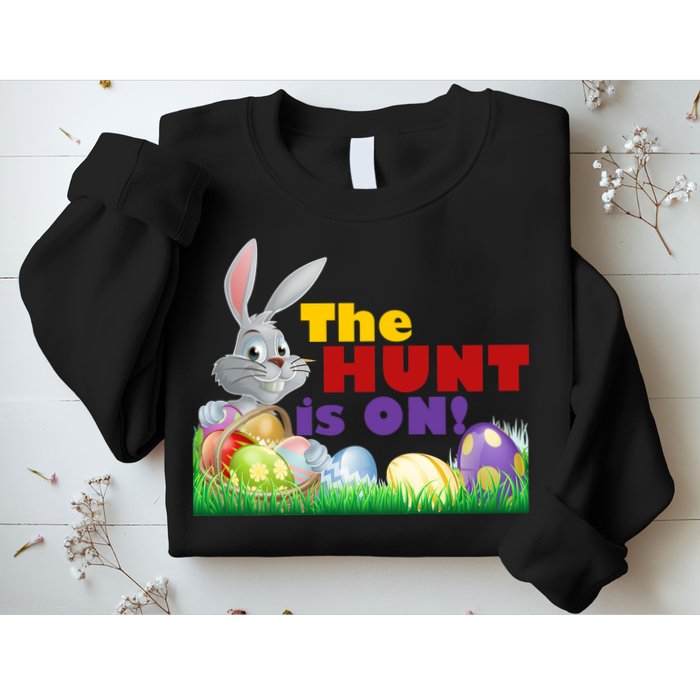 The Hunt is On! Easter Rabbit Egg Hunt Sweatshirt