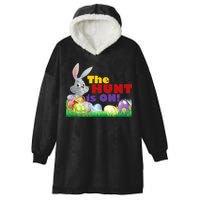 The Hunt is On! Easter Rabbit Egg Hunt Hooded Wearable Blanket