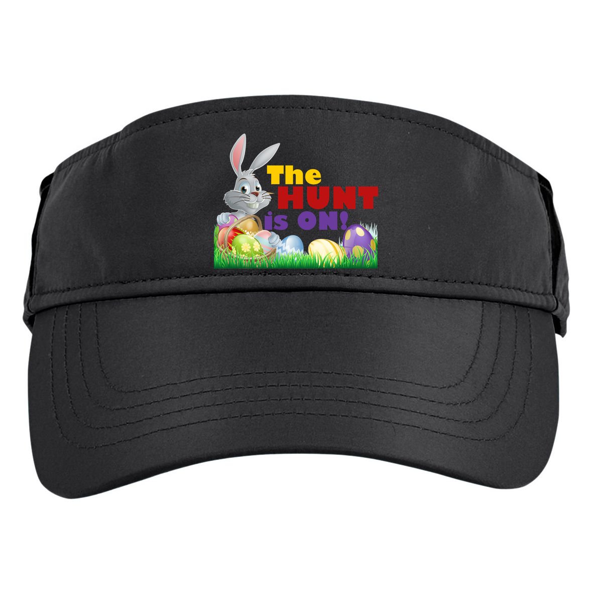 The Hunt is On! Easter Rabbit Egg Hunt Adult Drive Performance Visor