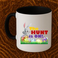 The Hunt is On! Easter Rabbit Egg Hunt Mug
