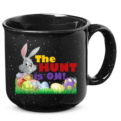 The Hunt is On! Easter Rabbit Egg Hunt 15oz Campfire Ceramic Mug