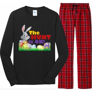 The Hunt is On! Easter Rabbit Egg Hunt Long Sleeve Pajama Set