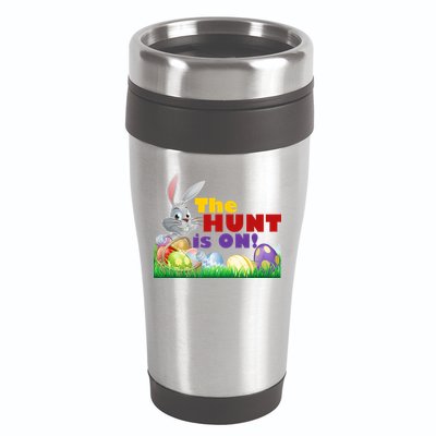 The Hunt is On! Easter Rabbit Egg Hunt 16oz Travel Tumbler