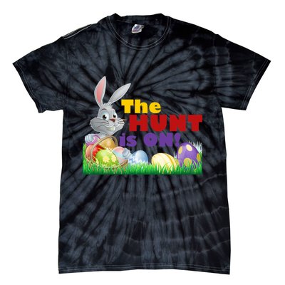 The Hunt is On! Easter Rabbit Egg Hunt Tie-Dye T-Shirt