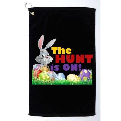 The Hunt is On! Easter Rabbit Egg Hunt Golf Towel