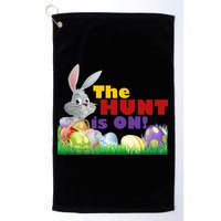 The Hunt is On! Easter Rabbit Egg Hunt Golf Towel