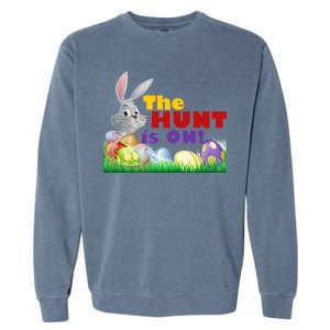 The Hunt is On! Easter Rabbit Egg Hunt Garment-Dyed Sweatshirt