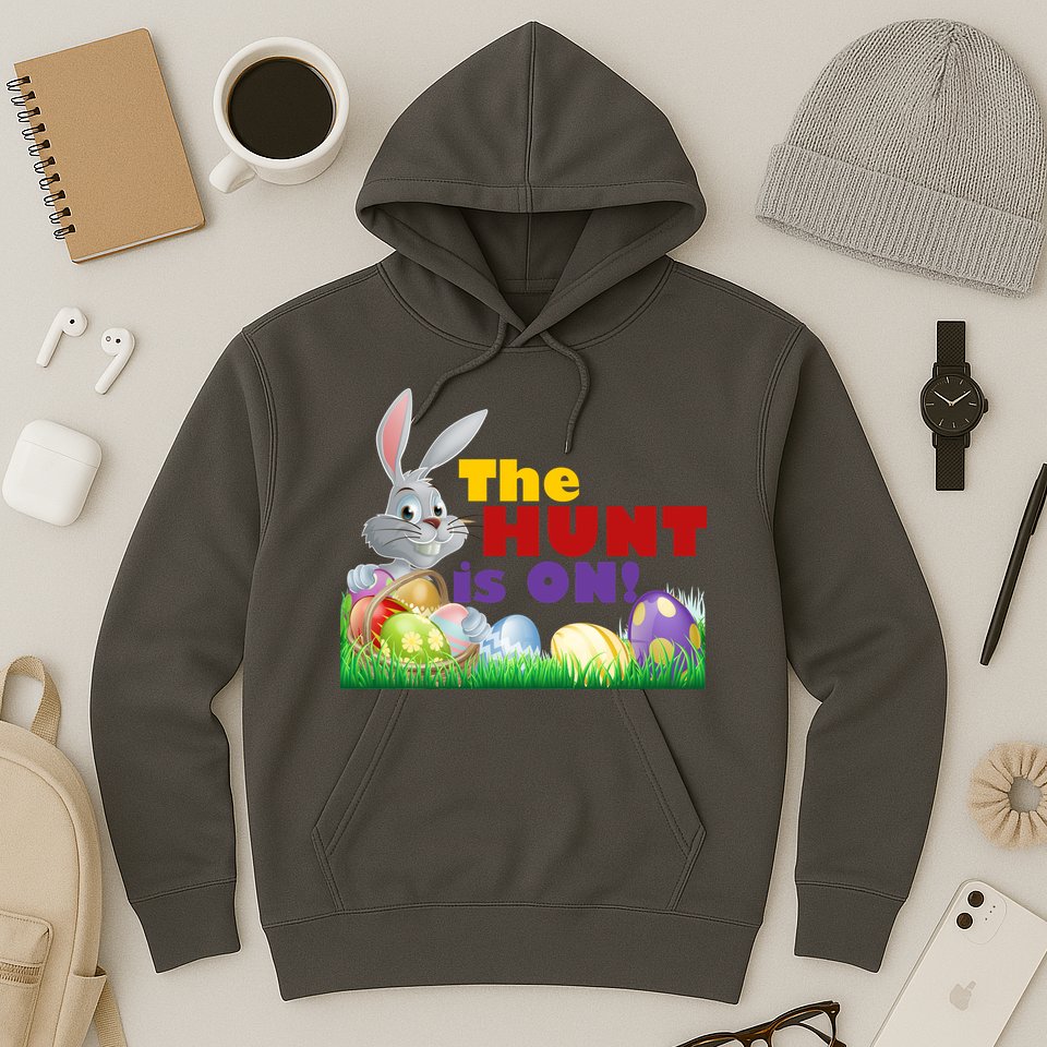 The Hunt is On! Easter Rabbit Egg Hunt Hoodie