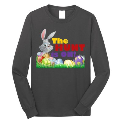 The Hunt is On! Easter Rabbit Egg Hunt Long Sleeve Shirt
