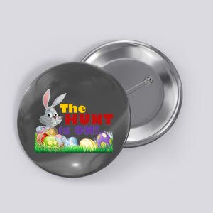 The Hunt is On! Easter Rabbit Egg Hunt Button