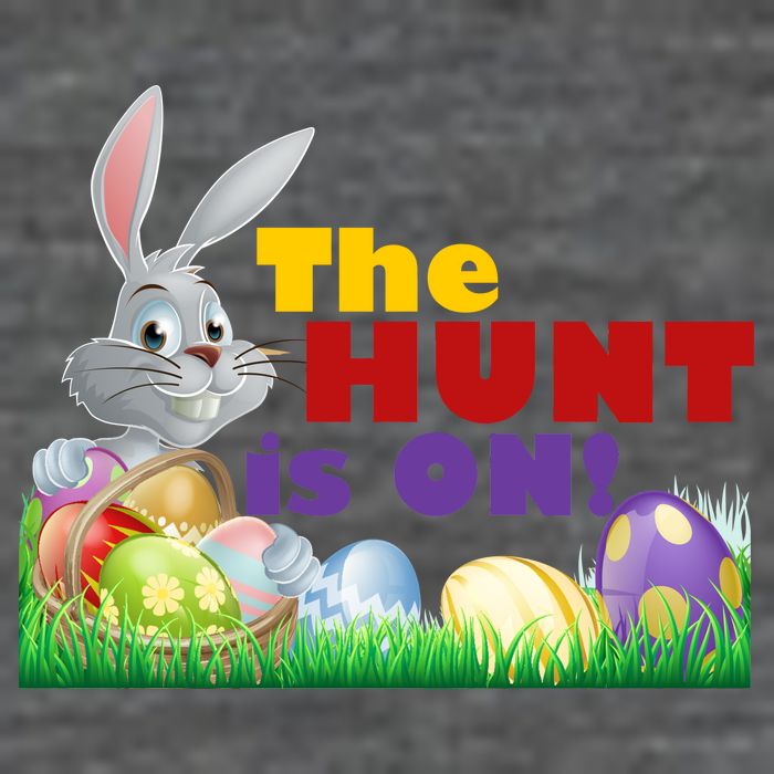 The Hunt is On! Easter Rabbit Egg Hunt Ladies Essential Flowy Tank