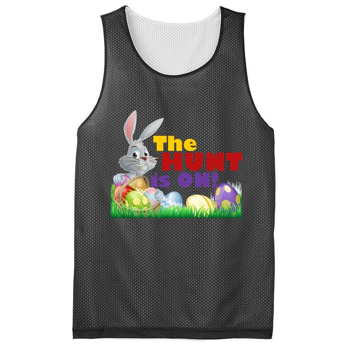 The Hunt is On! Easter Rabbit Egg Hunt Mesh Reversible Basketball Jersey Tank