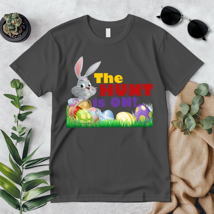 The Hunt is On! Easter Rabbit Egg Hunt Premium T-Shirt