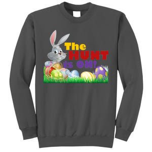 The Hunt is On! Easter Rabbit Egg Hunt Tall Sweatshirt