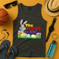 The Hunt is On! Easter Rabbit Egg Hunt Tank Top