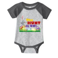 The Hunt is On! Easter Rabbit Egg Hunt Infant Baby Jersey Bodysuit