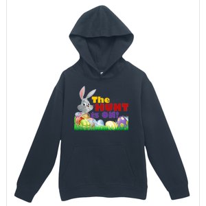 The Hunt is On! Easter Rabbit Egg Hunt Urban Pullover Hoodie