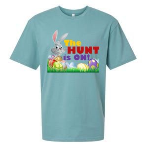 The Hunt is On! Easter Rabbit Egg Hunt Sueded Cloud Jersey T-Shirt