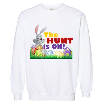 The Hunt is On! Easter Rabbit Egg Hunt Garment-Dyed Sweatshirt