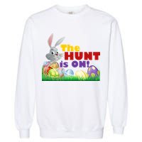 The Hunt is On! Easter Rabbit Egg Hunt Garment-Dyed Sweatshirt