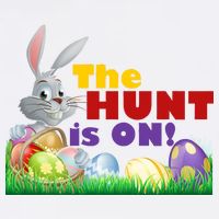 The Hunt is On! Easter Rabbit Egg Hunt Garment-Dyed Sweatshirt