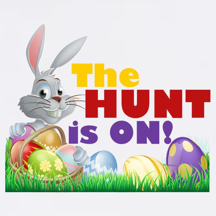 The Hunt is On! Easter Rabbit Egg Hunt Garment-Dyed Sweatshirt