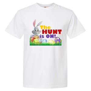 The Hunt is On! Easter Rabbit Egg Hunt Garment-Dyed Heavyweight T-Shirt