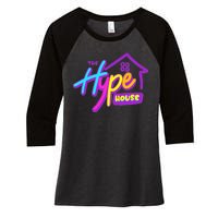 The Hype House Women's Tri-Blend 3/4-Sleeve Raglan Shirt