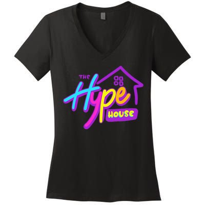 The Hype House Women's V-Neck T-Shirt