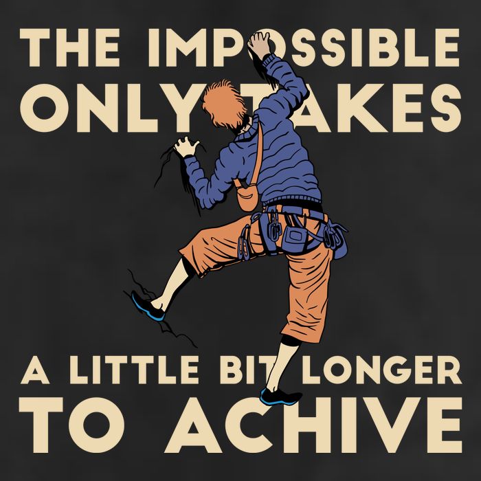 The Impossible Only Takes A Little Bit Longer To Achive 7 Panel Mesh Trucker Snapback Hat