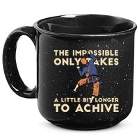The Impossible Only Takes A Little Bit Longer To Achive 15oz Campfire Ceramic Mug
