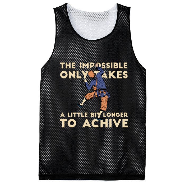 The Impossible Only Takes A Little Bit Longer To Achive Mesh Reversible Basketball Jersey Tank
