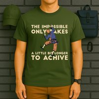 The Impossible Only Takes A Little Bit Longer To Achive T-Shirt