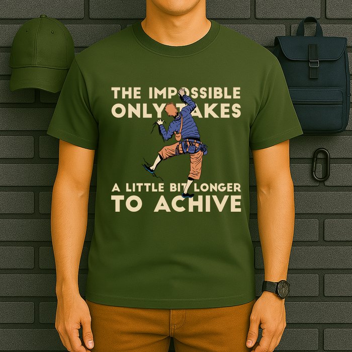 The Impossible Only Takes A Little Bit Longer To Achive T-Shirt