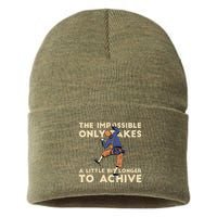The Impossible Only Takes A Little Bit Longer To Achive Sustainable Knit Beanie