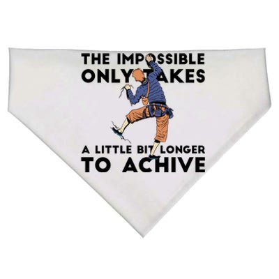 The Impossible Only Takes A Little Bit Longer To Achive USA-Made Doggie Bandana