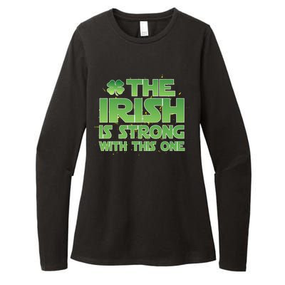 The Irish Is Strong With This One Womens CVC Long Sleeve Shirt