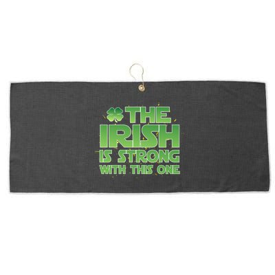 The Irish Is Strong With This One Large Microfiber Waffle Golf Towel