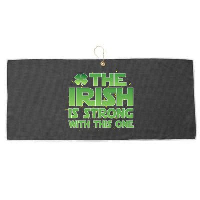 The Irish Is Strong With This One Large Microfiber Waffle Golf Towel