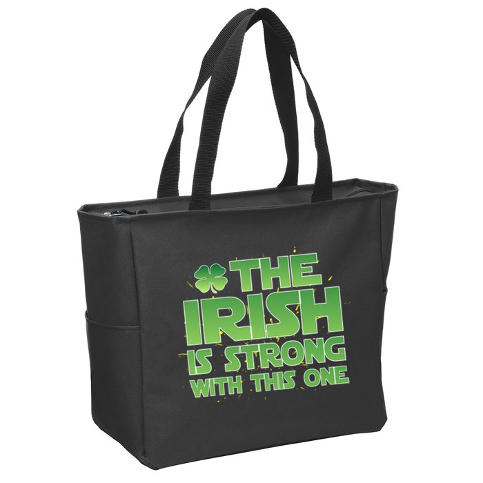 The Irish Is Strong With This One Zip Tote Bag