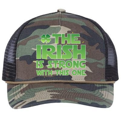 The Irish Is Strong With This One Retro Rope Trucker Hat Cap