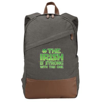 The Irish Is Strong With This One Cotton Canvas Backpack