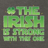 The Irish Is Strong With This One Cotton Canvas Backpack