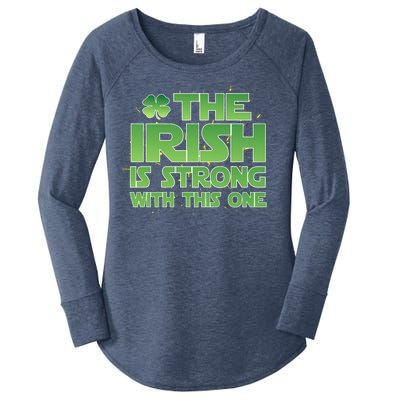 The Irish Is Strong With This One Women's Perfect Tri Tunic Long Sleeve Shirt