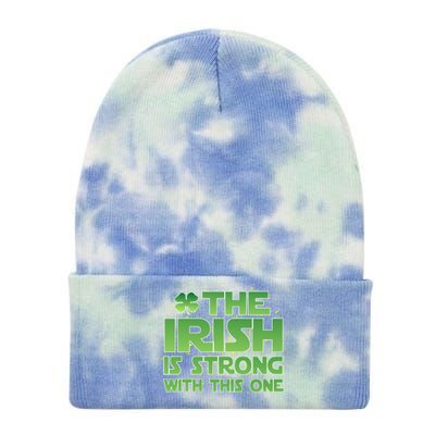 The Irish Is Strong With This One Tie Dye 12in Knit Beanie