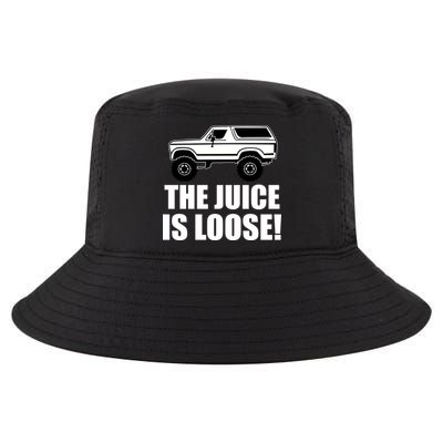The Juice is Loose White Bronco Funny Cool Comfort Performance Bucket Hat