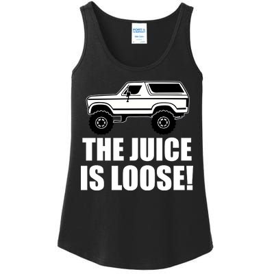 The Juice is Loose White Bronco Funny Ladies Essential Tank