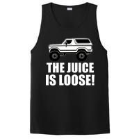 The Juice is Loose White Bronco Funny PosiCharge Competitor Tank