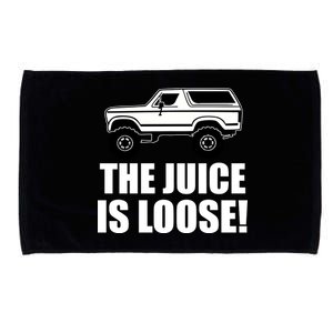 The Juice is Loose White Bronco Funny Microfiber Hand Towel