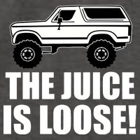 The Juice is Loose White Bronco Funny Vector Backpack
